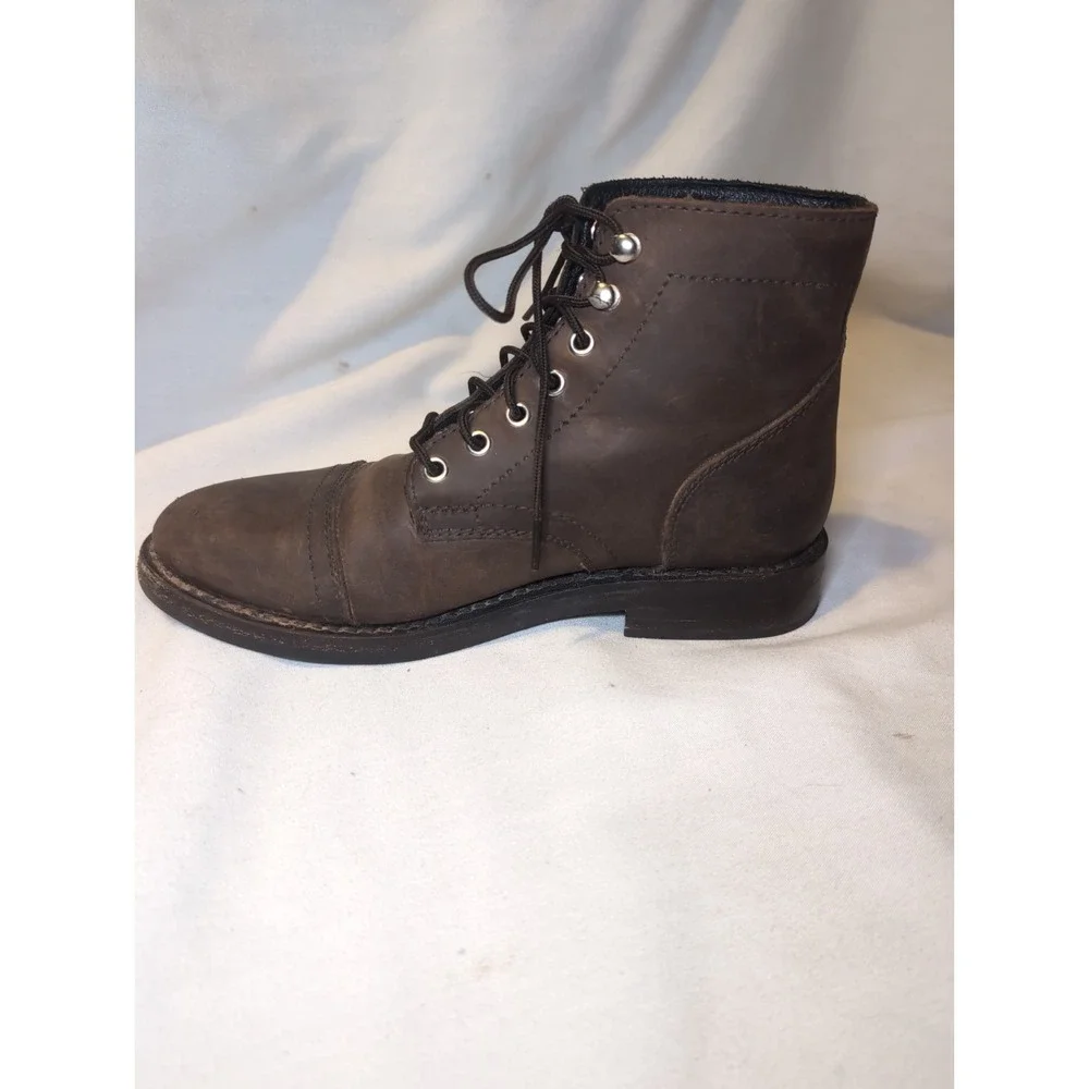 Thursday Captain Everyday Lace Up Boots Mens 7.5 Brown Leather